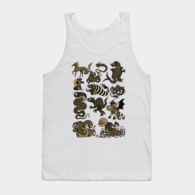 Sea Monsters assorted 4 Tank Top by djrbennett